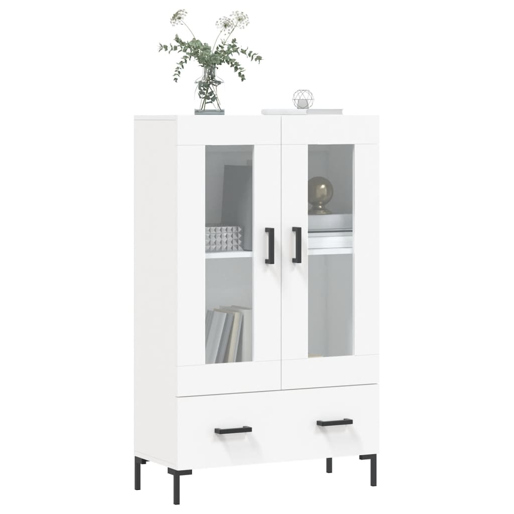 Highboard White 69.5x31x115 cm Engineered Wood