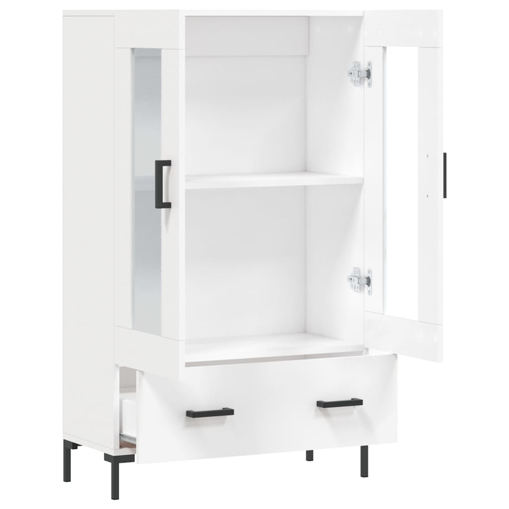 Highboard White 69.5x31x115 cm Engineered Wood