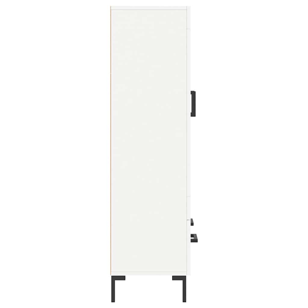 Highboard White 69.5x31x115 cm Engineered Wood