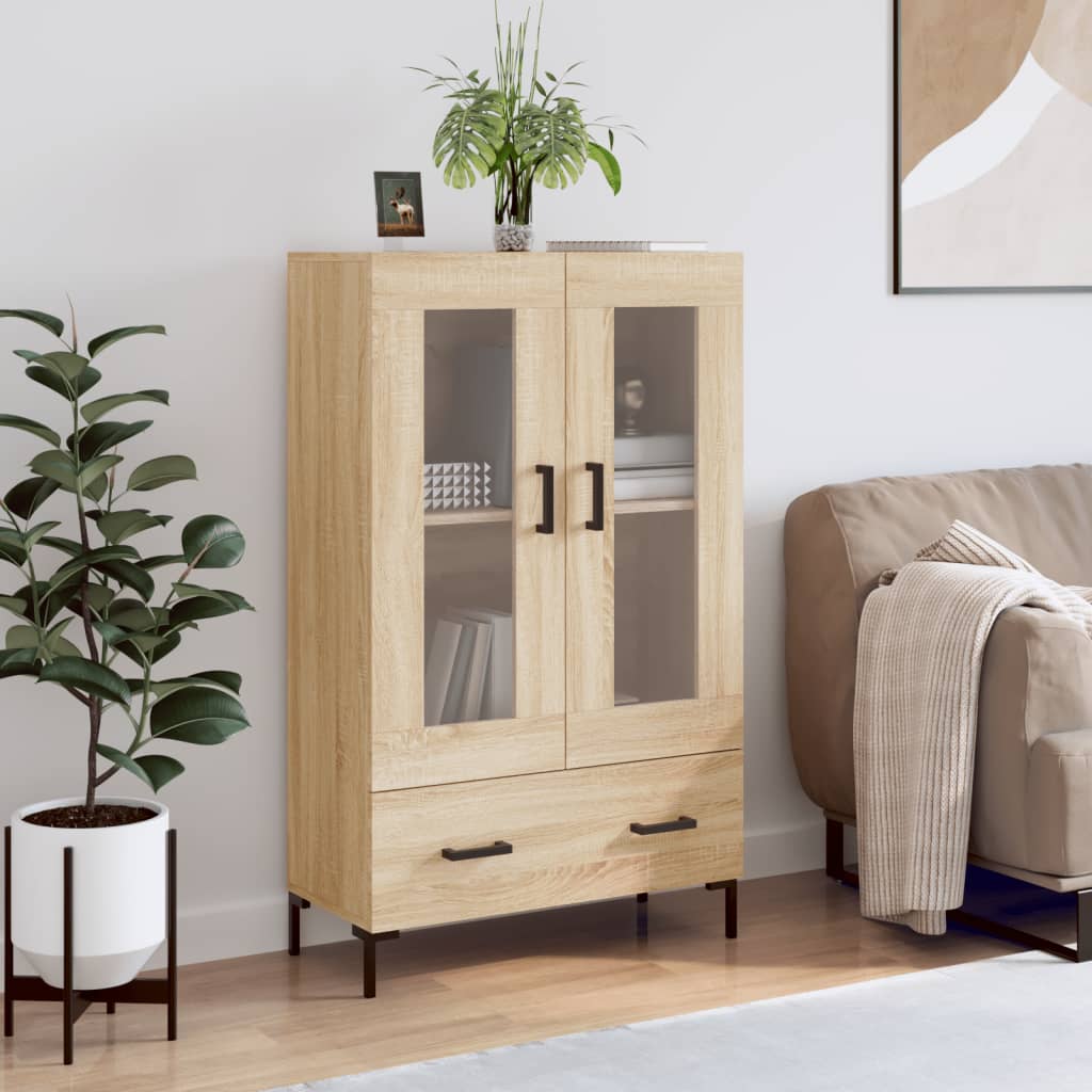 Highboard Sonoma Oak 69.5x31x115 cm Engineered Wood
