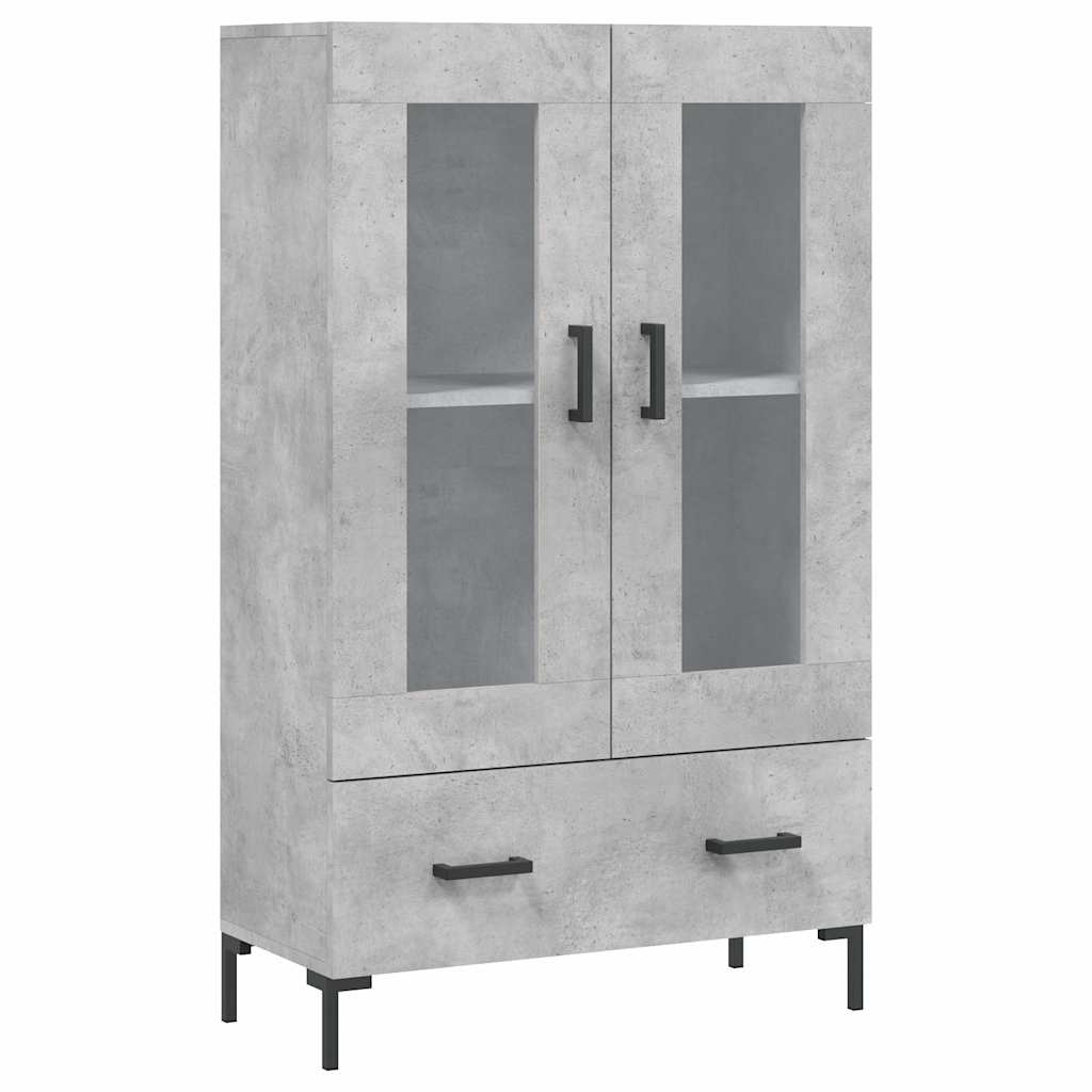 Highboard Concrete Grey 69,5x31x115 cm Engineered Wood
