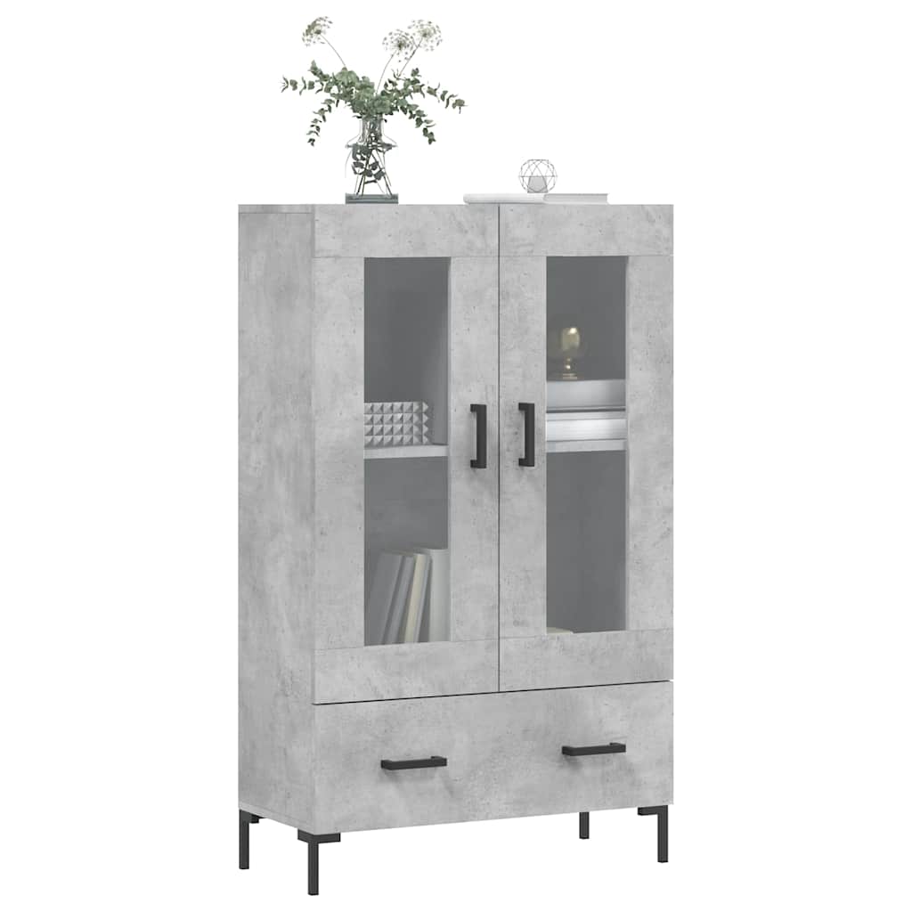 Highboard Concrete Grey 69,5x31x115 cm Engineered Wood