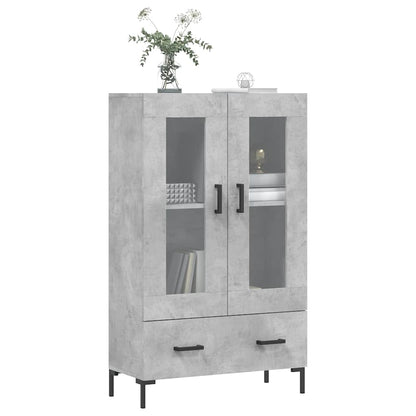 Highboard Concrete Grey 69,5x31x115 cm Engineered Wood