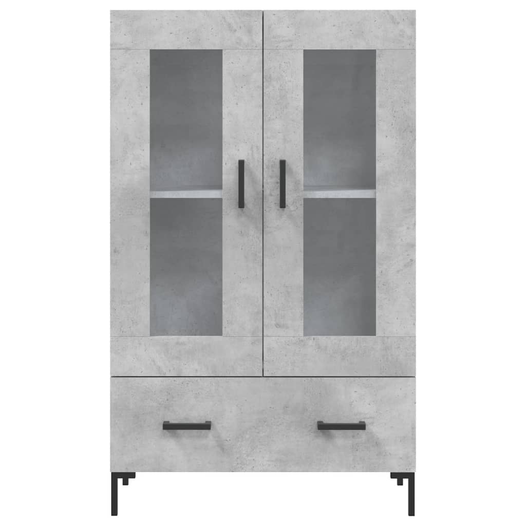 Highboard Concrete Grey 69,5x31x115 cm Engineered Wood