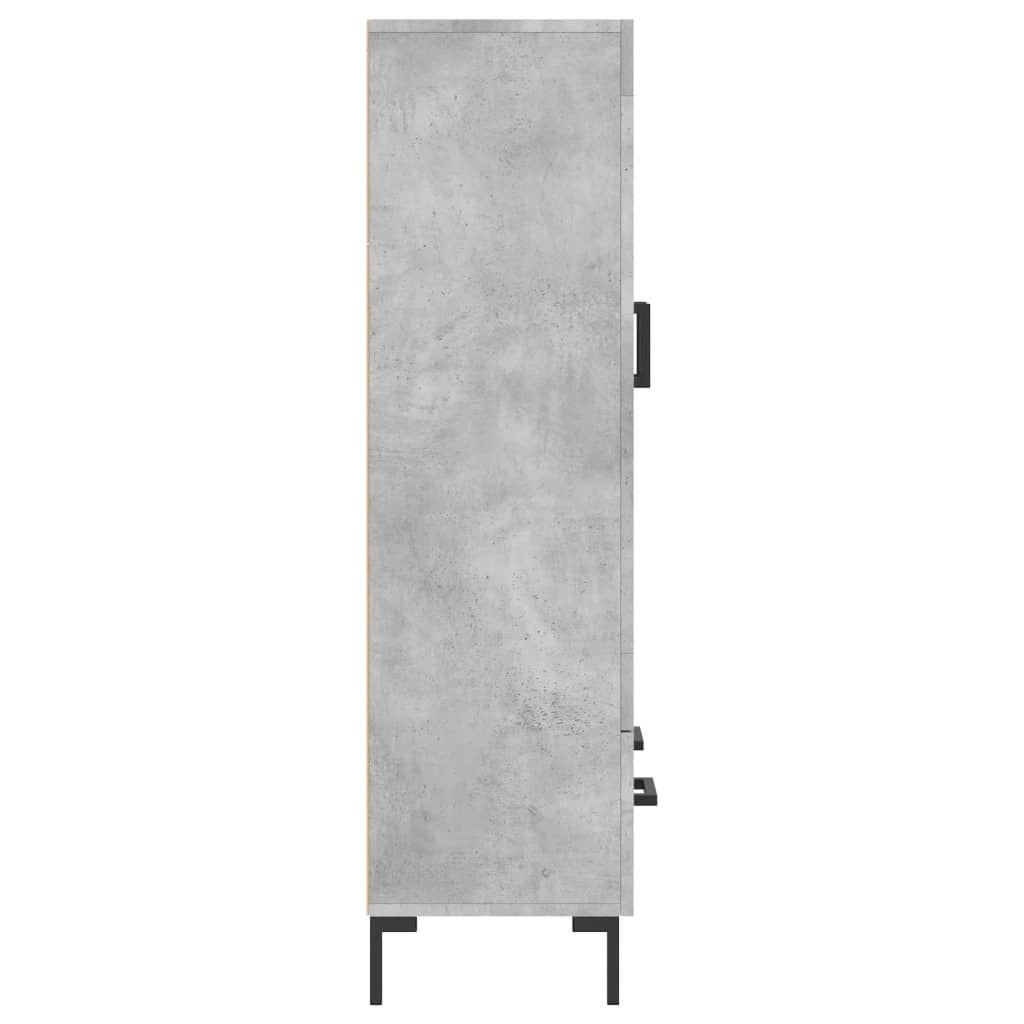 Highboard Concrete Grey 69,5x31x115 cm Engineered Wood