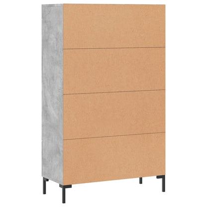 Highboard Concrete Grey 69,5x31x115 cm Engineered Wood