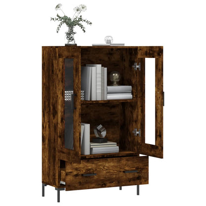 Highboard Smoked Oak 69.5x31x115 cm Engineered Wood