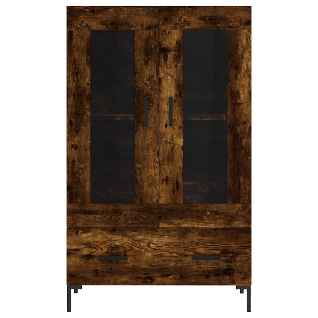 Highboard Smoked Oak 69,5x31x115 cm Engineered Wood