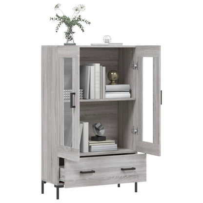 Highboard Grey Sonoma 69.5x31x115 cm Engineered Wood