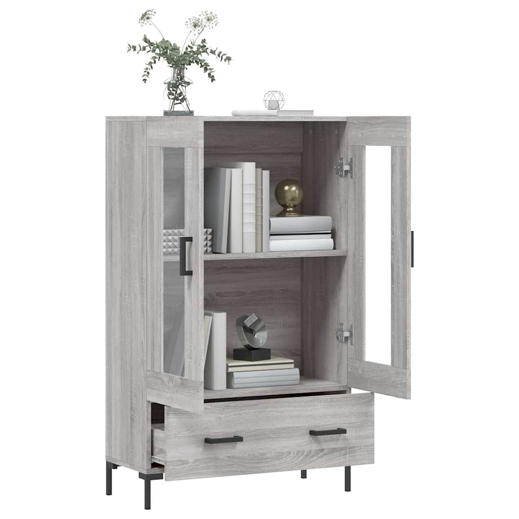 Highboard Grey Sonoma 69,5x31x115 cm Engineered Wood