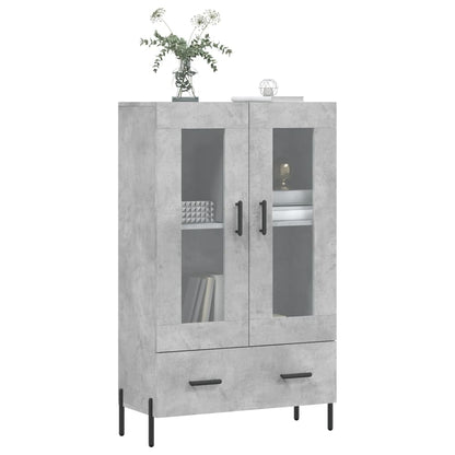 Highboard Concrete Grey 69.5x31x115 cm Engineered Wood