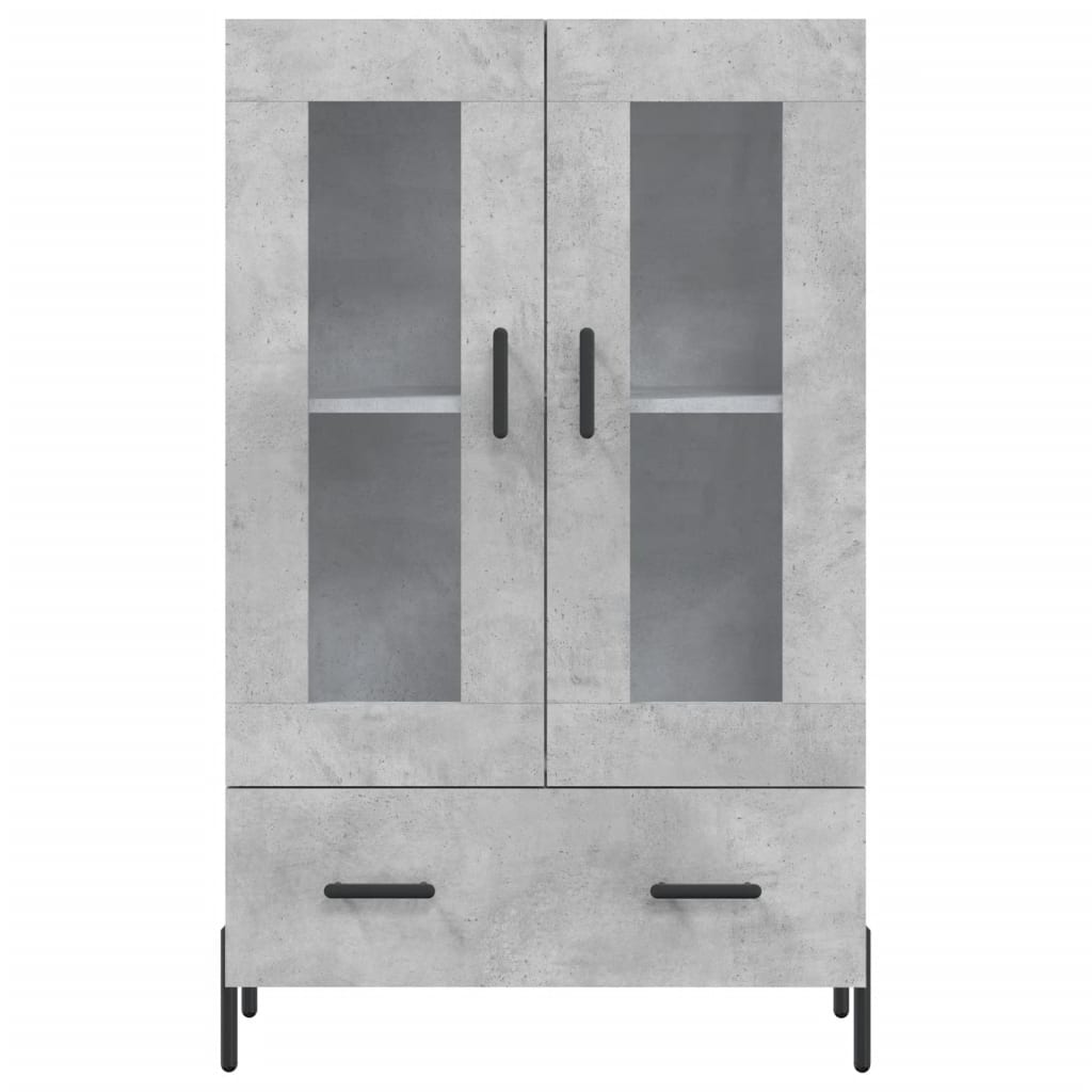Highboard Concrete Grey 69,5x31x115 cm Engineered Wood