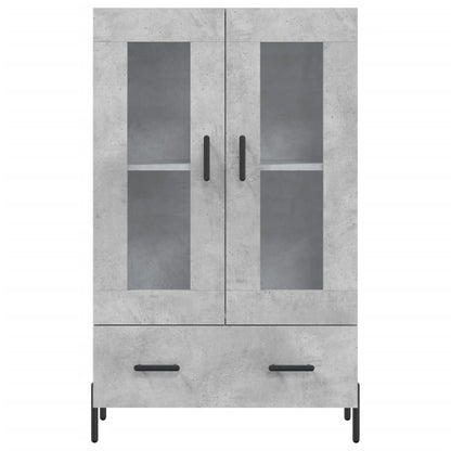 Highboard Concrete Grey 69,5x31x115 cm Engineered Wood