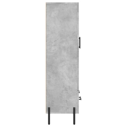 Highboard Concrete Grey 69,5x31x115 cm Engineered Wood