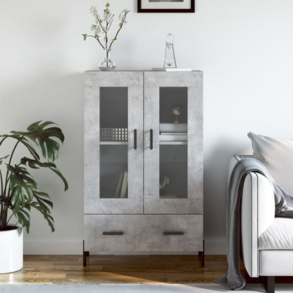 Highboard Concrete Grey 69,5x31x115 cm Engineered Wood