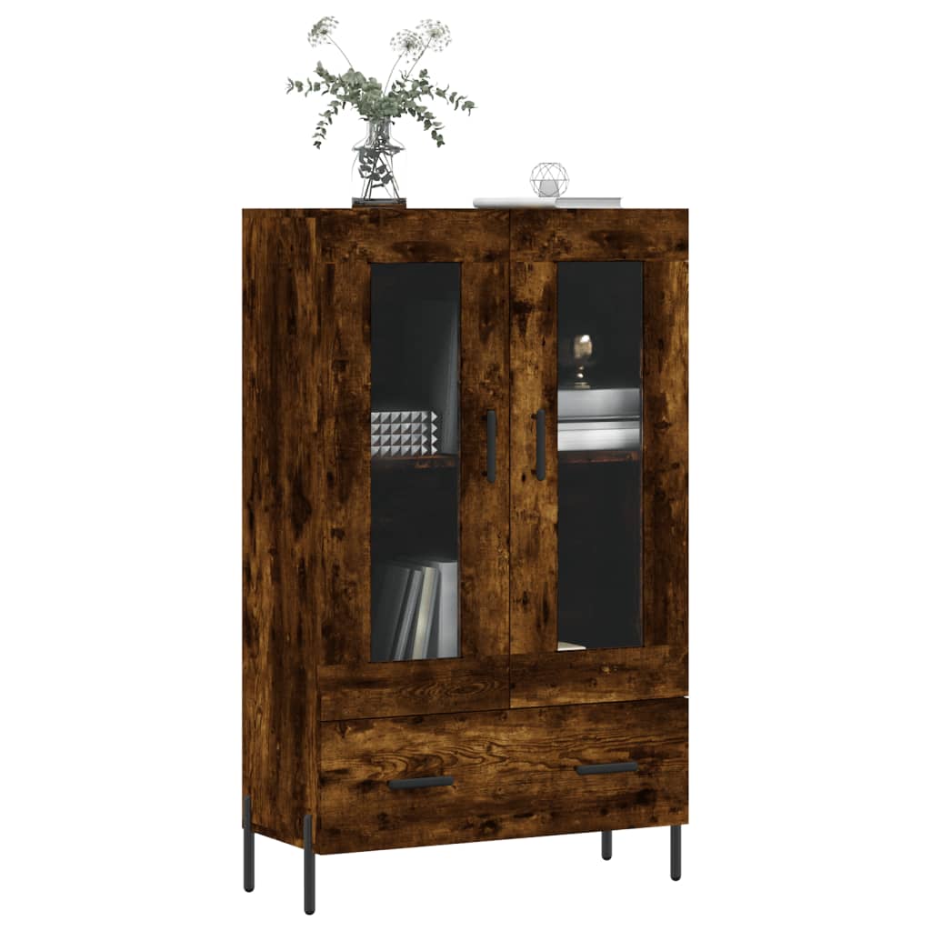 Highboard Smoked Oak 69,5x31x115 cm Engineered Wood