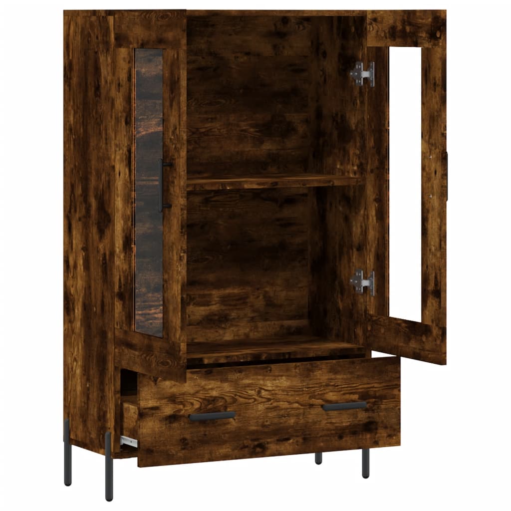 Highboard Smoked Oak 69,5x31x115 cm Engineered Wood