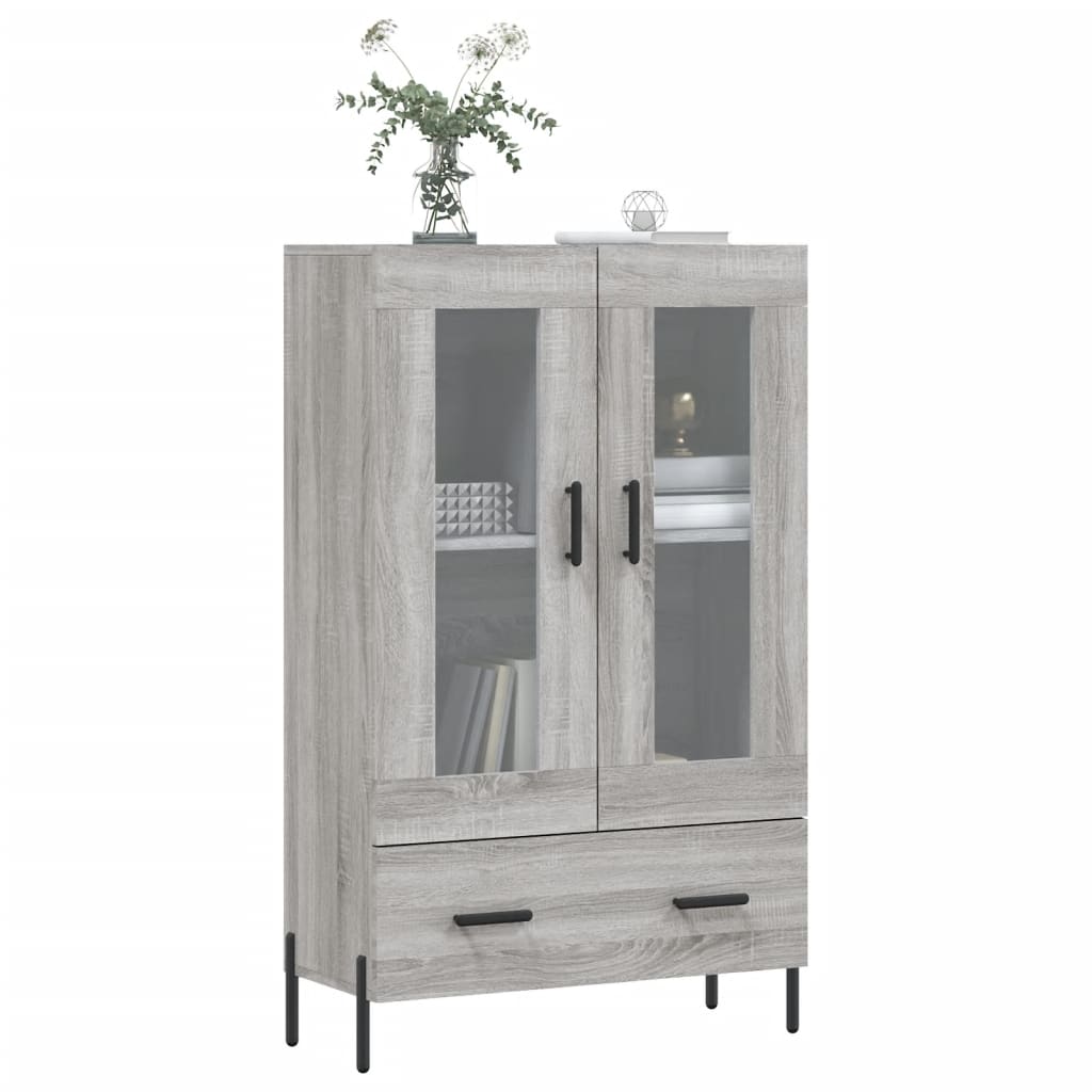 Highboard Grey Sonoma 69,5x31x115 cm Engineered Wood