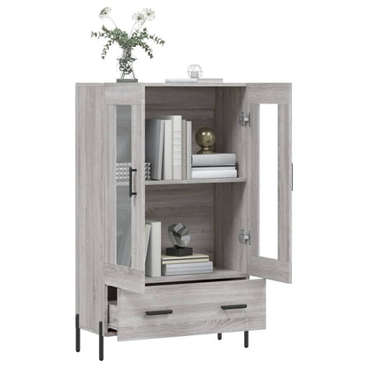 Highboard Grey Sonoma 69,5x31x115 cm Engineered Wood
