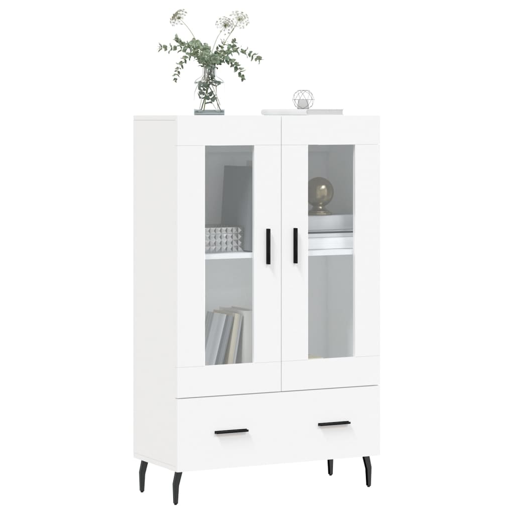 Highboard White 69,5x31x115 cm Engineered Wood