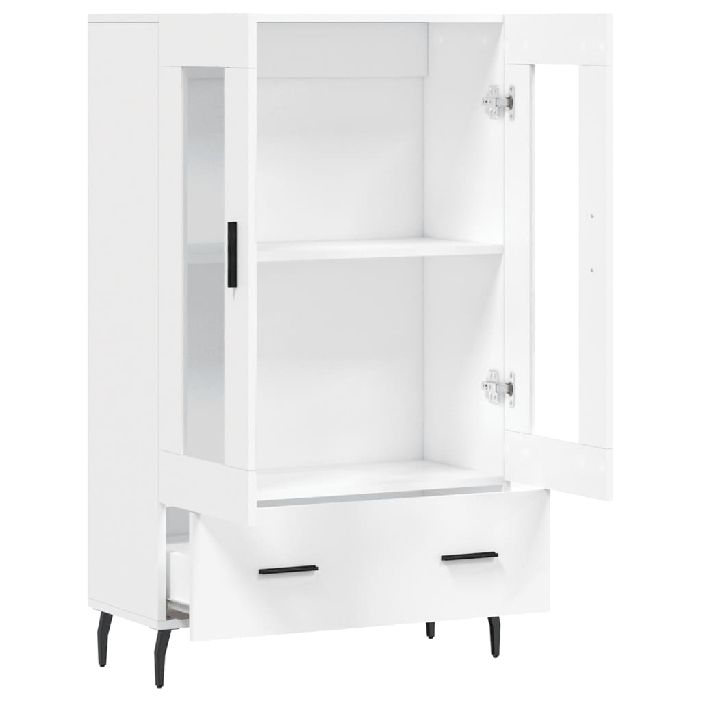 Highboard White 69,5x31x115 cm Engineered Wood
