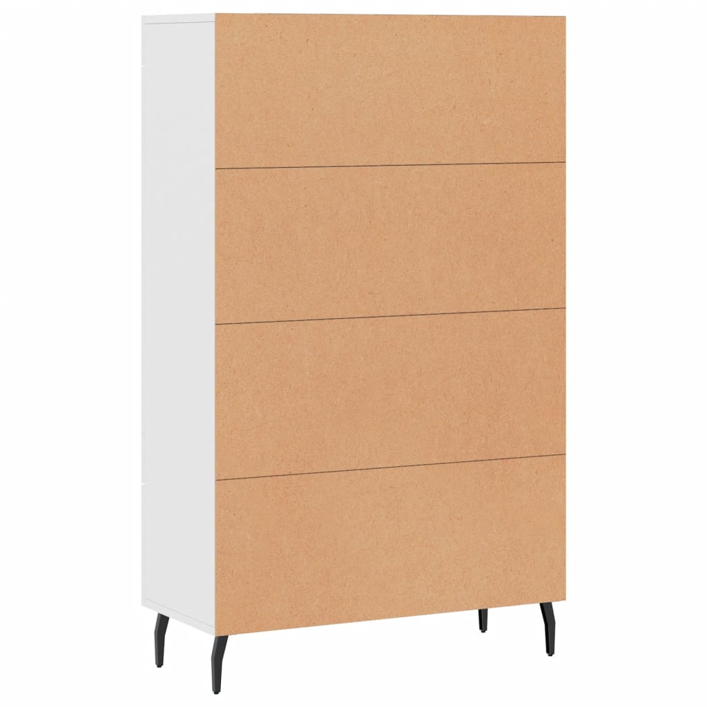 Highboard White 69,5x31x115 cm Engineered Wood
