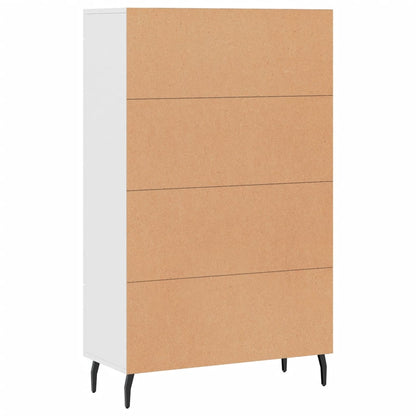 Highboard White 69,5x31x115 cm Engineered Wood