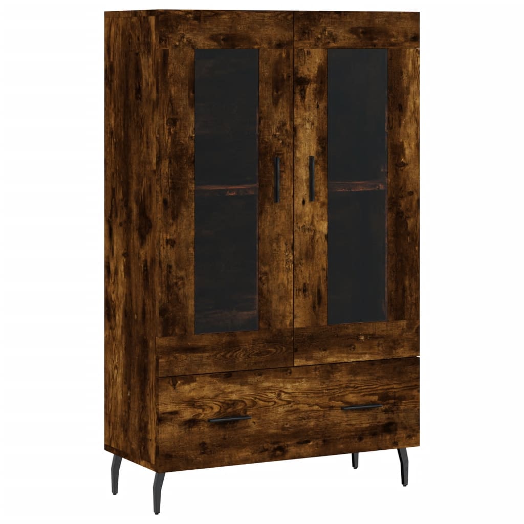 Highboard Smoked Oak 69,5x31x115 cm Engineered Wood