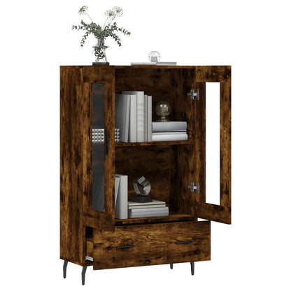 Highboard Smoked Oak 69,5x31x115 cm Engineered Wood