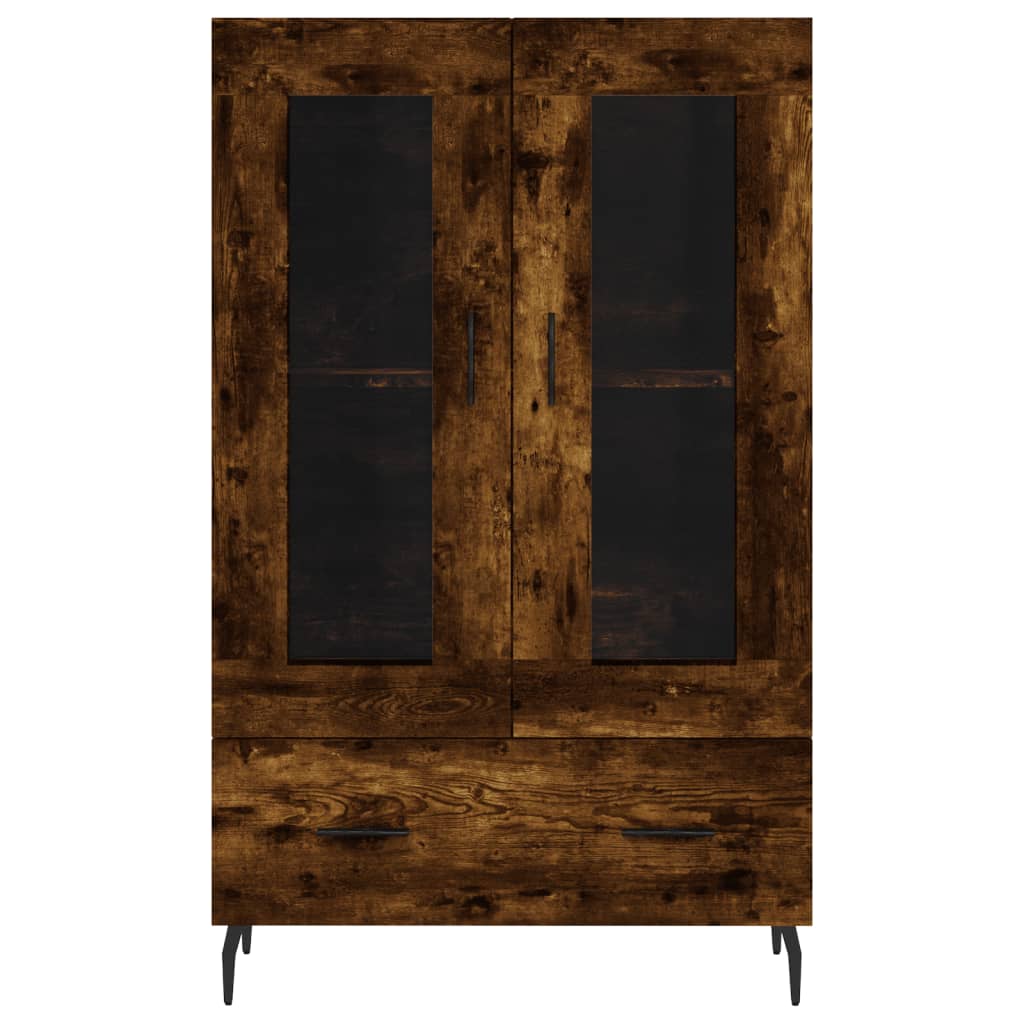 Highboard Smoked Oak 69,5x31x115 cm Engineered Wood