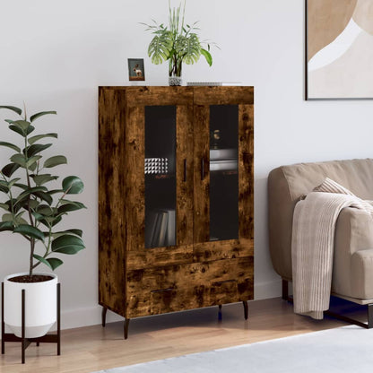 Highboard Smoked Oak 69,5x31x115 cm Engineered Wood