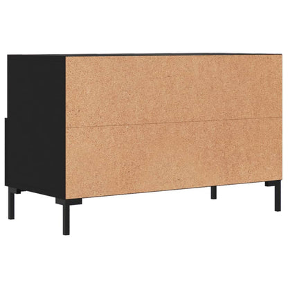 TV Cabinet Black 80x36x50 cm Engineered Wood