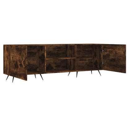 TV Cabinet Smoked Oak 150x30x50 cm Engineered Wood