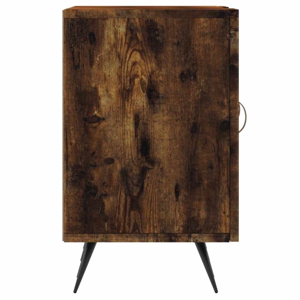 TV Cabinet Smoked Oak 150x30x50 cm Engineered Wood