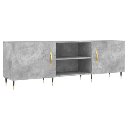 TV Cabinet Concrete Grey 150x30x50 cm Engineered Wood