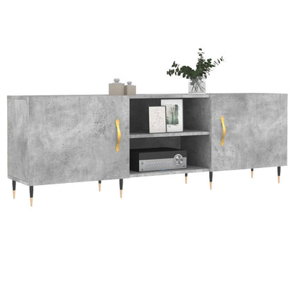 TV Cabinet Concrete Grey 150x30x50 cm Engineered Wood