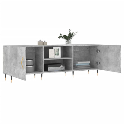 TV Cabinet Concrete Grey 150x30x50 cm Engineered Wood