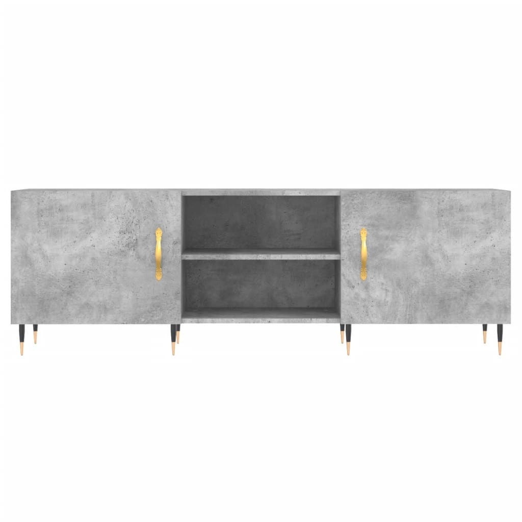 TV Cabinet Concrete Grey 150x30x50 cm Engineered Wood