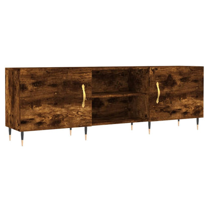 TV Cabinet Smoked Oak 150x30x50 cm Engineered Wood