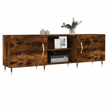 TV Cabinet Smoked Oak 150x30x50 cm Engineered Wood