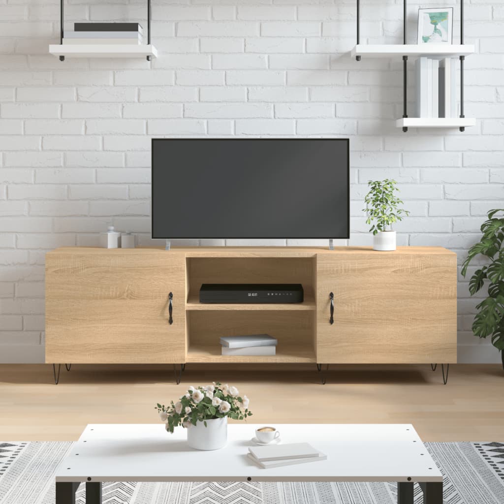 TV Cabinet Sonoma Oak 150x30x50 cm Engineered Wood