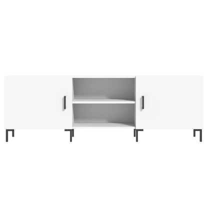 TV Cabinet White 150x30x50 cm Engineered Wood
