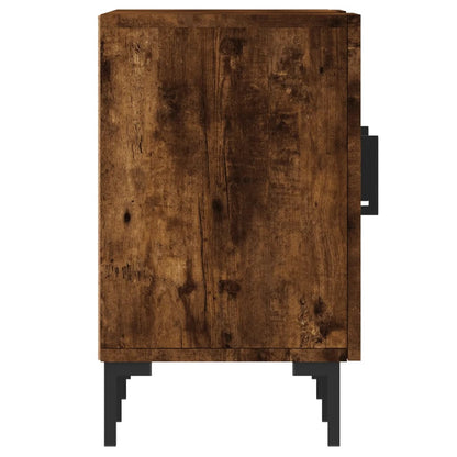 TV Cabinet Smoked Oak 150x30x50 cm Engineered Wood