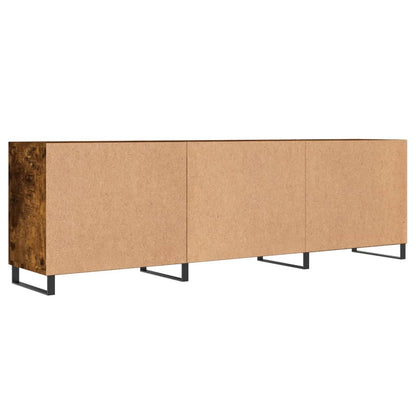 TV Cabinet Smoked Oak 150x30x50 cm Engineered Wood