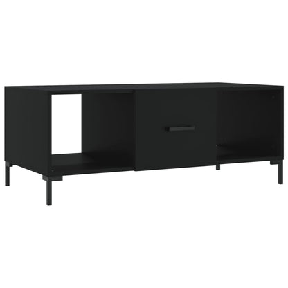 Coffee Table Black 102x50x40 cm Engineered Wood