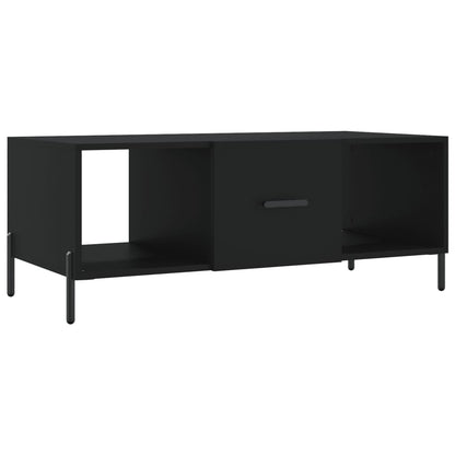 Coffee Table Black 102x50x40 cm Engineered Wood