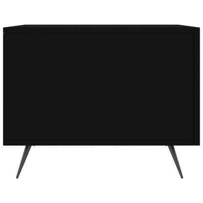 Coffee Tables 2 pcs Black 50x50x40 cm Engineered Wood
