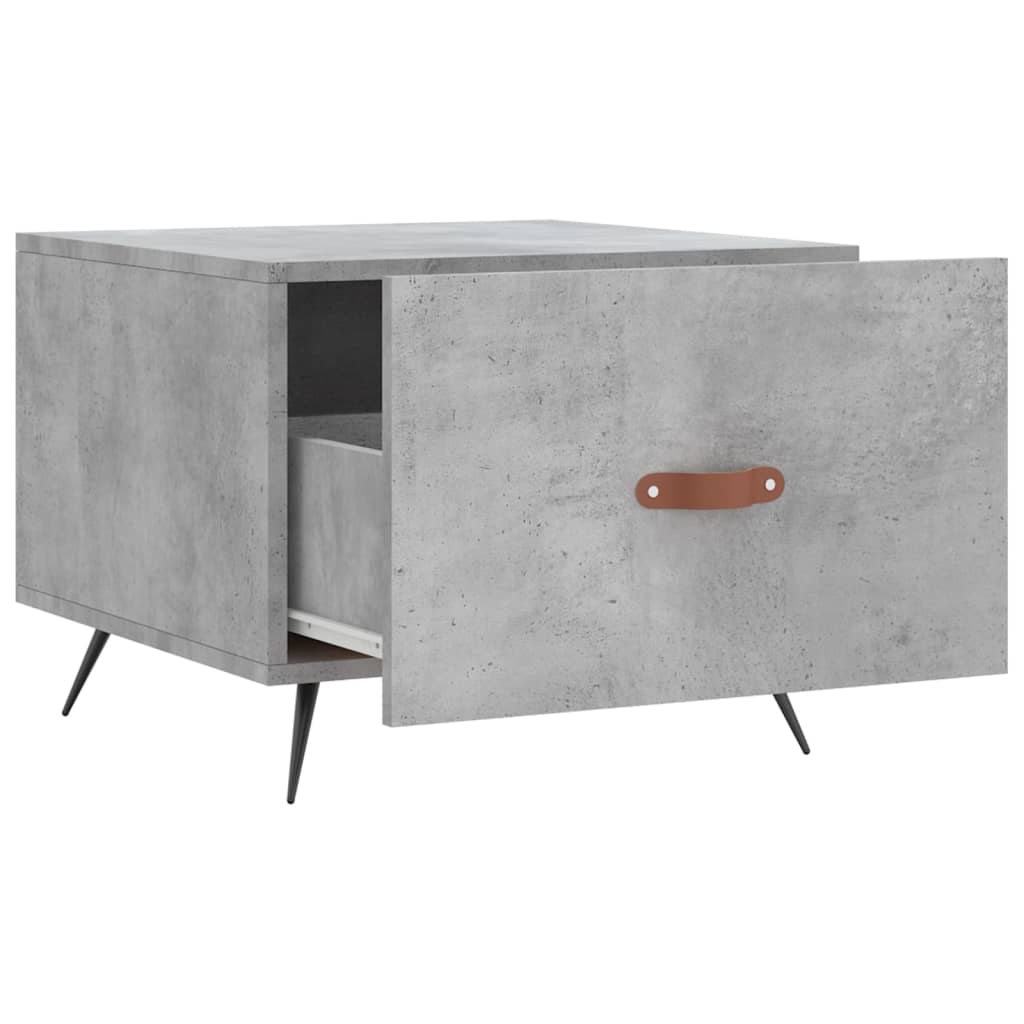 Coffee Table Concrete Grey 50x50x40 cm Engineered Wood