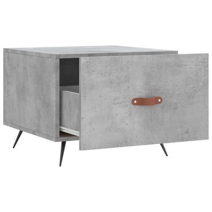 Coffee Table Concrete Grey 50x50x40 cm Engineered Wood