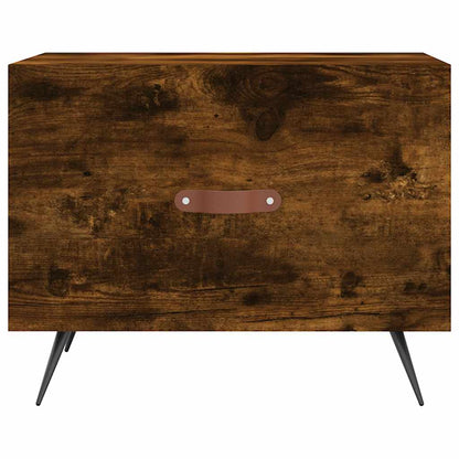 Coffee Tables 2 pcs Smoked Oak 50x50x40 cm Engineered Wood